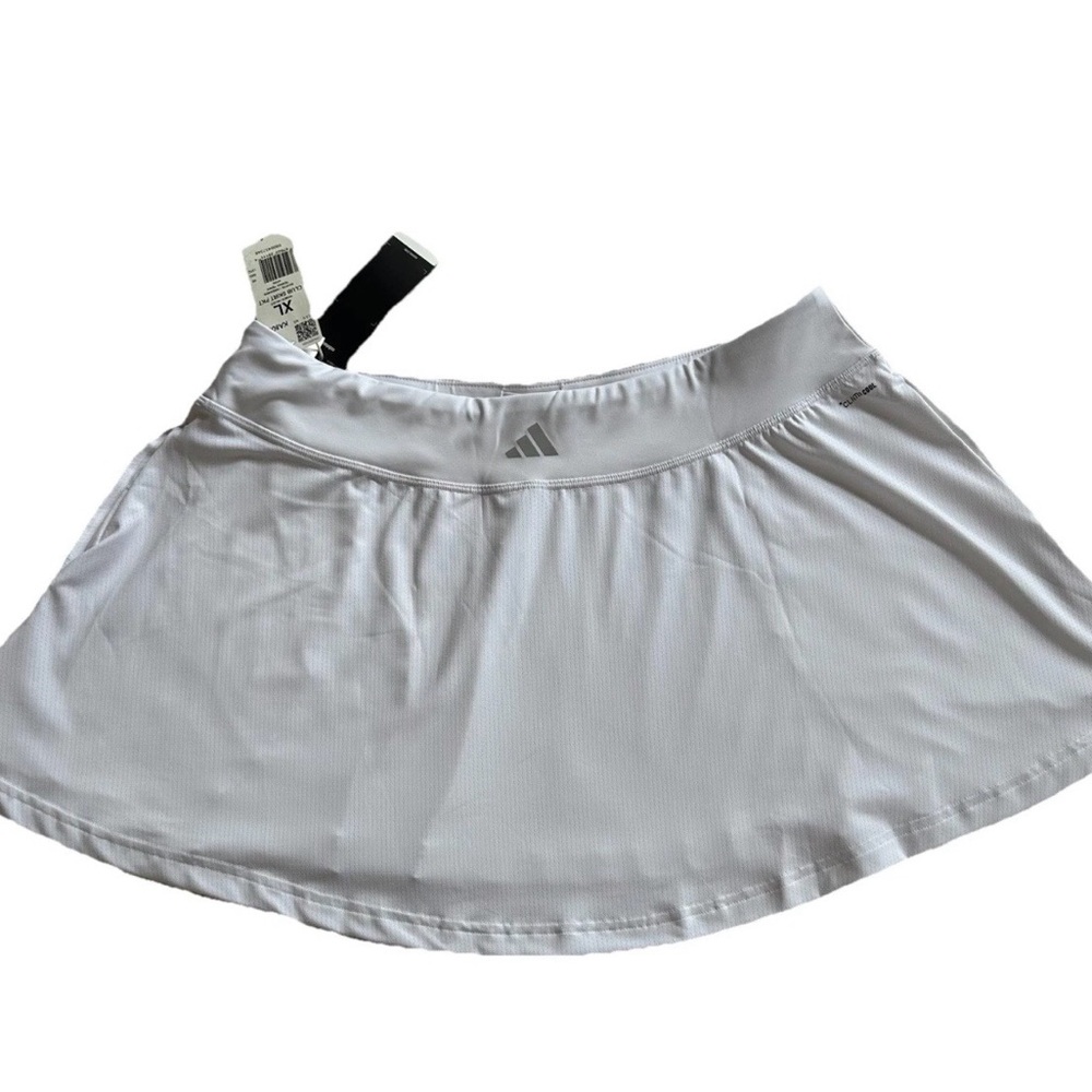 NWT Adidas Clima Cool White Club Tennis Skirt-XL-Pockets Pickleball Golf Sporty
